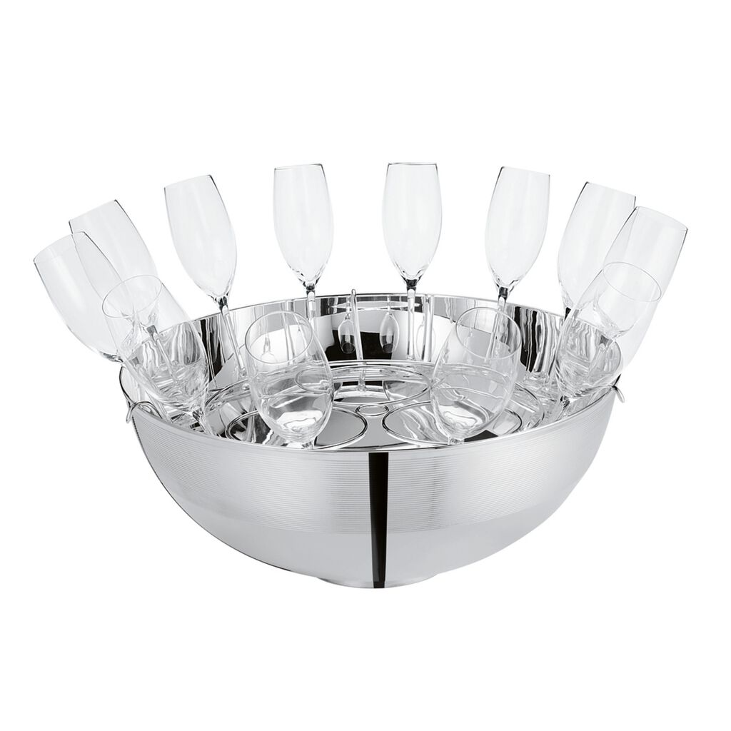 Champagne bowl with 12 glasses image number 0